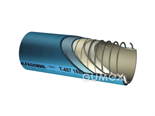 T417 LE bestätig gegen Quetschen, 51/65mm, 16bar/-1bar, NBR/NBR-PVC, -30°C/+100°C, blue, 